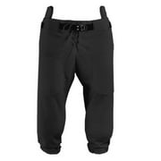 Martin Slotted (for Pads) ADULT Football Game / Practice Polyester Pants, Black