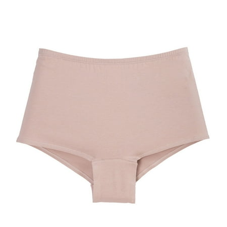 Sngxgn Womens Comfort Cotton Underwear Brief Panty  Lightweight Underwear  Stretch Brief(Pink XXL)