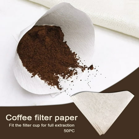 

Podplug 50PC Coffee Filter Paper Cup Paper Cup Food Grade Cup Shape