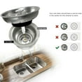 thumbnail image 7 of opvise 2Pcs Stainless Steel Kitchen Sink Drain Strainer Stopper for Standard 3-1/2 Inch Drain Sink Strainer Basket with Rubber Bottom Drain Catcher 2pcs, 7 of 7