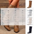 thumbnail image 4 of Tqyyweavej Knee High Boots Women Oversized Fold Over Pointed Toe Boots Mid Block Heeled Versatile Solid Color Fall Boots for Women, 4 of 10