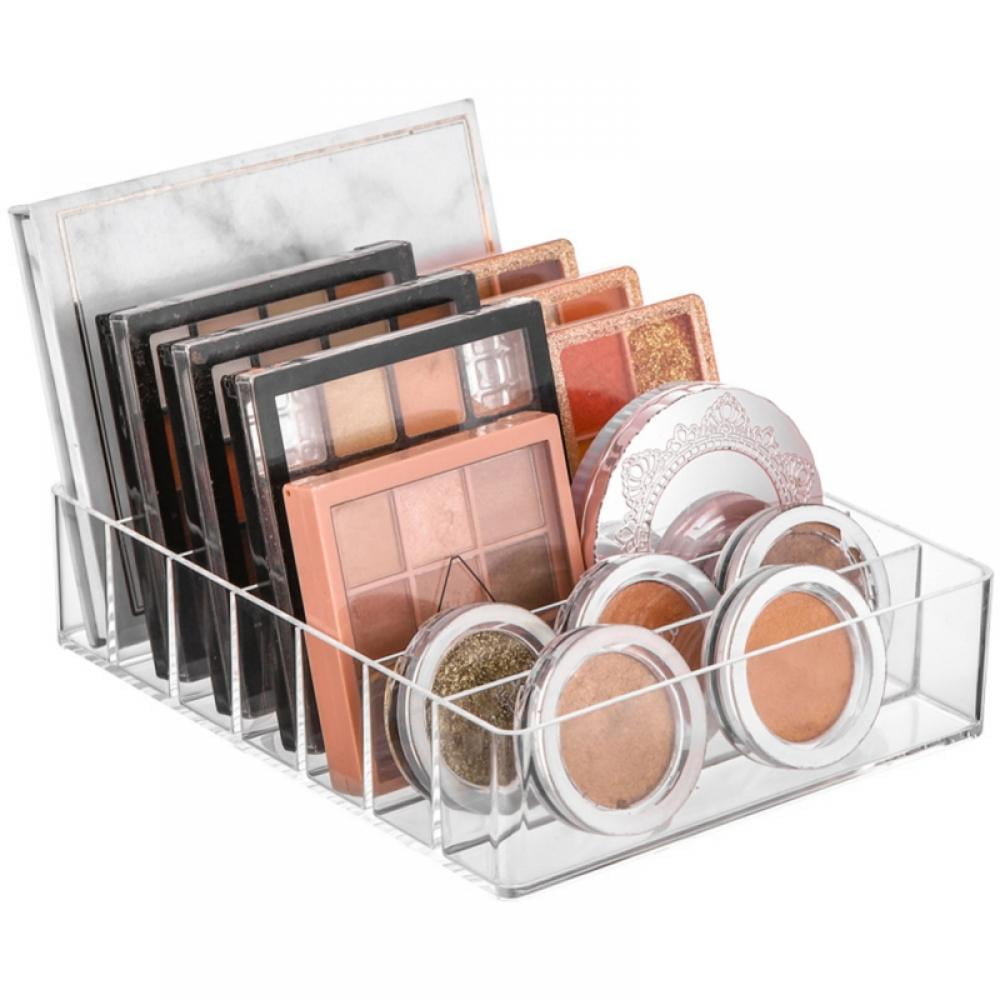 2 Pack Eyeshadow Makeup Palette Organizer, 7 Section Palette Holder Makeup  Storage Organizer Christmas Gifts for Women (S+M)