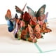 thumbnail image 1 of Tarjeta de felicitación emergente en 3D con sobre y etiqueta para notas: tarjetas para ocasiones especiales: mariposas y flores, 1 of 5