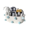 thumbnail image 1 of Cotton Rope Storage Baskets Storage Basket With Fur Ball Sundries Basket Snacks Basket Cotton Rope Knitting With Fur Ball Storage Basket Snacks Keys Sundries Basket, 1 of 8