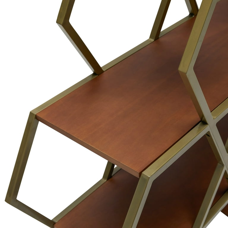 Hexagon large bookshelf by drew barrymore flower sale home