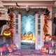 thumbnail image 3 of Decoraciones de chimenea de Halloween Mesa de comedor de tela de araña de encaje negro Namotu HMHZ1962, 3 of 5