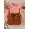 thumbnail image 3 of Bagilaanoe Toddler Girls Long Sleeve Knitting Shirt & Skirt, 2-Piece Set, Sizes 6-12 Months, 3 of 9