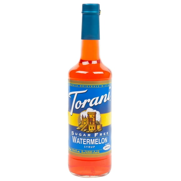 Torani 750 mL Sugar Free Watermelon Flavoring / Fruit Syrup