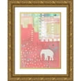 thumbnail image 1 of Ogren, Sarah 11x14 Gold Ornate Wood Framed with Double Matting Museum Art Print Titled - Polka Dot Elephant, 1 of 4
