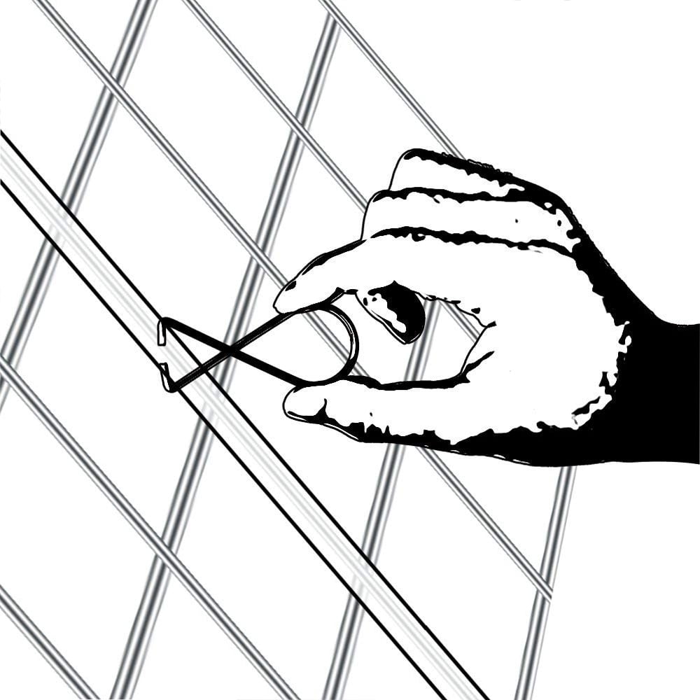 Buy 100 Pack Ceiling Hook Clips TBar Squeeze Hangers Clips Drop