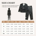 thumbnail image 4 of Salouo Fantasy Medieval Weaponry Pattern Women's Pajamas Set Long Sleeve Button Down Sleepwear Soft Pj Lounge Sets for women 2 Piece Pjs Set with Long Pants-Large, 4 of 7