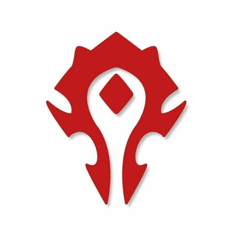 WORLD OF WARCRAFT HORDE PVP - WOW - Vinyl Car Decal Sticker | Vinyl Color: Red |