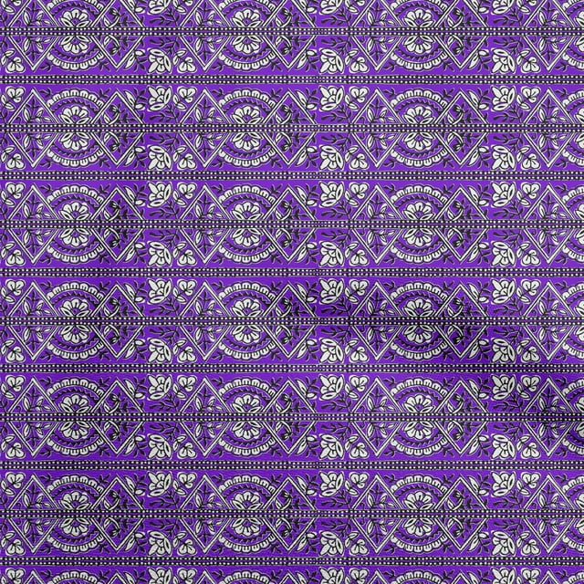 oneOone Georgette Viscose Purplish Blue Fabric Block Sewing Craft Projects Fabric Prints By Yard 42 Inch Wide-Q6
