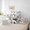thumbnail image 6 of Castle Fairy Western Cowboys Bedding Comforter Set,Farm Highland Cow Full Bedding Set, 6 of 8