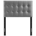 thumbnail image 5 of Modway Lily Biscuit Tufted Twin Performance Velvet Headboard in Gray, 5 of 8