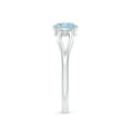thumbnail image 3 of Angara Natural 0.4 Ct. Aquamarine Solitaire Ring in 14K White Gold for Women (Ring Size: 7), 3 of 10