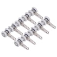 thumbnail image 1 of Rueda De Polea, Polea De Doble Rueda De Nailon De Acero Inoxidable De 19 Mm De Diámetro, Ligera, 10 Piezas De 44 Mm De Longitud, Fácil Instalación Para Puertas Correderas, 1 of 7