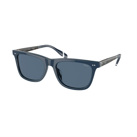 Polo Ralph Lauren PH 4205U Plastic Unisex Square Sunglasses Shiny Navy Blue 56mm Adult