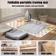 thumbnail image 6 of ZIATUBLES Flower Polka Dot Print Ironing Blanket Pale Foldable Ironing Mat Pad, Portable Ironing Board Cover for Travel Washer Dryer Countertop, 31.5" x 19.6", 6 of 7