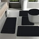 thumbnail image 1 of Isvgxsz Clearance Bathroom Rugs Sets 5 Piece,Memory Foam Bathroom Mats Set Extra Thick, Non Slip Bath Mats for Bathroom, Water Absorbent, Washable Dark Bath Rugs for Tub, Toilet and Floor, 1 of 7