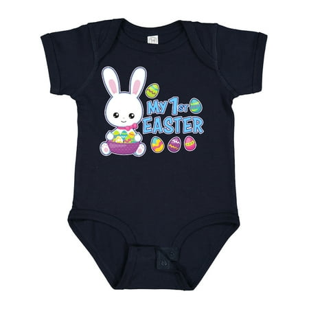

Inktastic My 1st Easter with Bunny and Easter Basket Gift Baby Boy Bodysuit