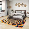 thumbnail image 2 of Optical Illusion Rug 5x8-5x7 Rug - Optical Illusion Rug - Trippy Psychedelic Area Rug - 70s Abstract 3D Vortex Rugs - Visual Optical Carpet, 2 of 7