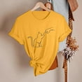 thumbnail image 5 of WEAIXIMIUNG Valentine's Day Womens Spring Summer Cats Printed Short Sleeve O Neck T Shirt Top, 5 of 5