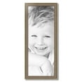 thumbnail image 2 of ArtToFrames 12" x 31" Aged White Gold Picture Frame, 12x31 inch Silver Wood Poster Frame (WOM-2036),  Pack, 2 of 7
