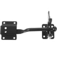 thumbnail image 3 of 1Set Heavy Duty Carbon Steel Gate Latch for Wooden Fence Door with Locking Function Black 15x3in, 3 of 8