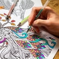 thumbnail image 3 of Inteprter Bolígrafos con purpurina, juego de bolígrafos de Gel de colores brillantes, 48 ​​colores, rotuladores de neón para colorear, libro, pinturas 100 colores, 3 of 6