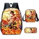 thumbnail image 3 of Mochila de una pieza para estudiantes de primaria y secundaria Mochila de dibujos animados con bandolera y estuche para lápices Conjunto de tres piezas, 3 of 5