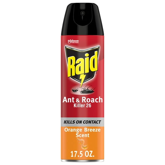 Raid Ant & Roach Killer 26, Orange Breeze Scent, 17.5 oz