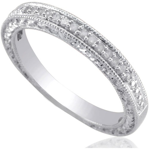 Diamond Accent Sterling Silver Wedding Band - image 1 of 1