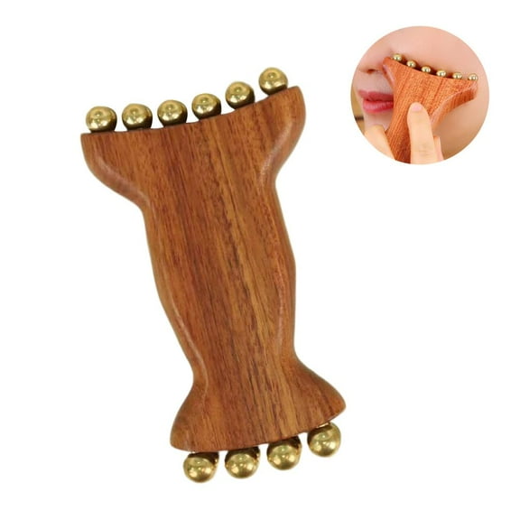 Brass Gold Bead Facial Fascia Lifting Tool Cheek Beauty Massage