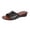 Black, variant on Brown Women'S Mules Open Toe Croc Embossed Wedge Heel Soft Cushioned Insole Flexible Outsole Breathable Faux Leather Upper Water Resistant For Beach Daily Walk