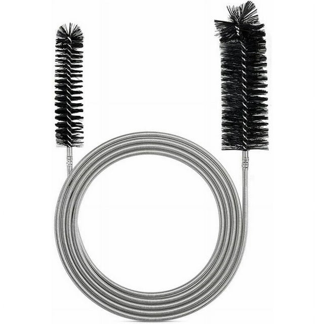 Flexible Tube Cleaning Brush, Stainless Steel & Nylon Bristles, Perfect for Internal Cleaning of All Pipes, Reusable & Convenient for Frequent Use (62 Inches)