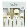 thumbnail image 4 of Cubiertos Better Homes & Gardens de Acero Inoxidable Dorado 20 Piezas, 4 of 4