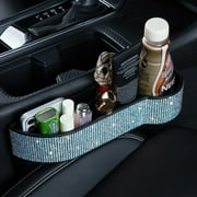 eing Car Seat Side Drop Organizer,Side Slit Car Seat Gap Filler,Car Seat Console Storage Organizer,Car Seat Pockets with Cup Holder and 2 Charging Port,1PC for Passenger Seat (Multicolor Diamonds)