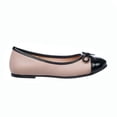 thumbnail image 2 of Flats Ballerina Tropicana Niña Moda Casual Cómodo Tipo Piel Nude Negro Bicolor Moño 005A4U rosa 19 Tropicana 005A4U, 2 of 7