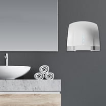 1800W 110V Commercial Hand Dryer High Speed Hot Cold Air Automatic Electric Hand Dryer Silver 24*23*24cm