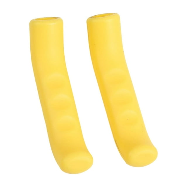 Naiovety 2 unids/set cubierta de manija de freno de silicona fácil y duradera para bicicleta fácil de instalar Gel de sílice Ciclismo Amarillo