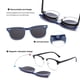 thumbnail image 3 of Gafas de sol con clip JIM HALO, lentes cuadradas magnéticas,, 3 of 3