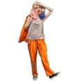 thumbnail image 3 of Mono de disfraz de fiesta de Halloween para hombre y mujer grande, pareja de prisioneros naranjas, 3 of 4