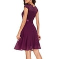 thumbnail image 4 of Robe Formelle pour Femmes en Dentelle Élégante, Robe de Soirée pour Invitées de Mariage, Cocktail, Fête, Robe Formelle, 4 of 6