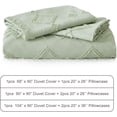thumbnail image 7 of EMME Duvet Cover Set Microfiber, Tufted King Duvet Cover Set, Boho Bedding Sets for All Seasons, 3 Pieces Embroidery Chic Duvet Cover Full, 1 Duvet Cover + 2 Pillowcases (Sage Green, King), 7 of 7