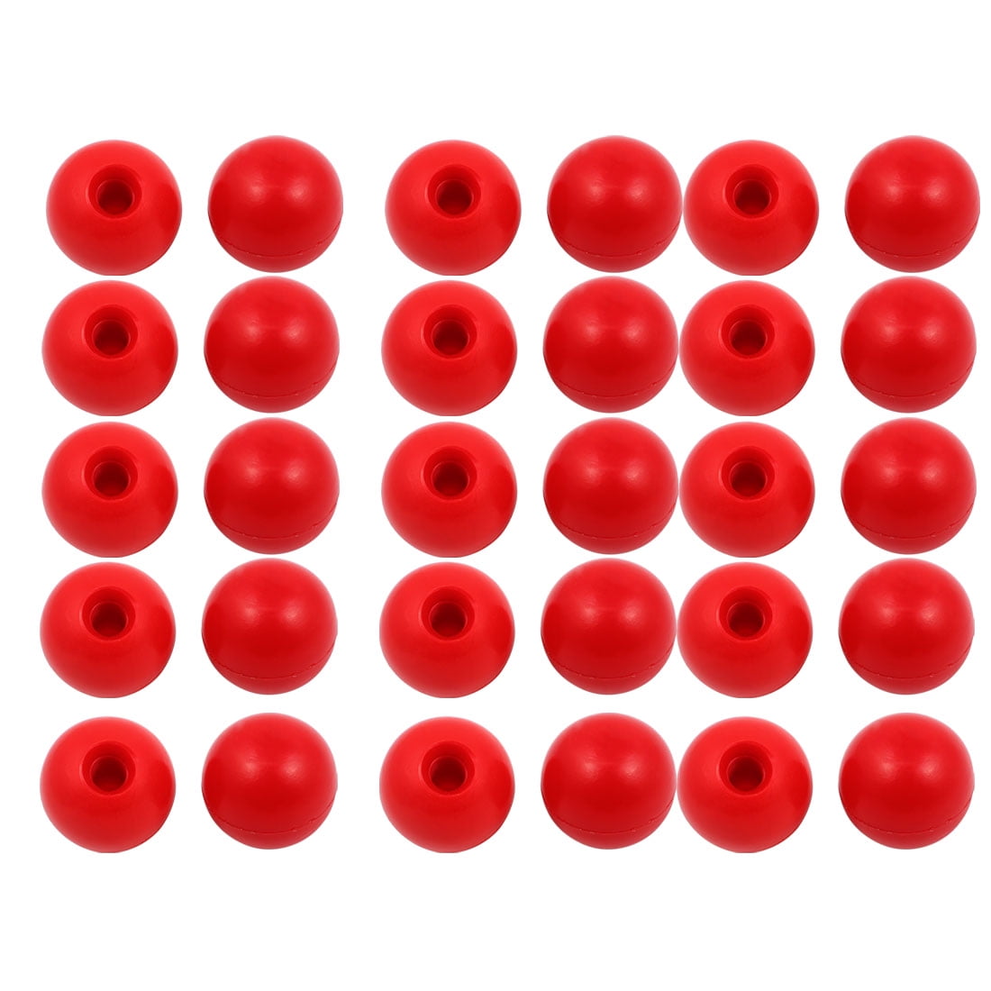 30Pcs Red Plastic Round Handle Ball Knob M10 Threaded 35mm Dia Machine Tools Walmart Canada