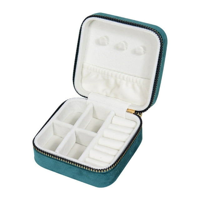 Meitianfacai Rectangular Jewelry Organizer Box Jewelry Display Storage Container Earring Ring Necklace Storage Case Valentine's Day Gifts for Her