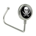 thumbnail image 2 of Pirate Skull Crossed Swords Jolly Roger Purse Bag Hanger Holder Hook, 2 of 4