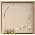 thumbnail image 3 of 8 inch Round Double Loop Bangle Bracelet w/ Our Lady of Providence in Gold-Filled, 3 of 3