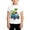 D-White, variant on Boys Casual Print Short Sleeve Tee Loose Fit Round Neck Top Back To School Everyday Wear For Kids